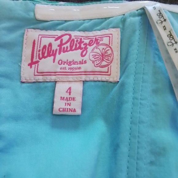 Rare Lilly Pulitzer Originals Bloomy Dress Shorely Blue Toucan Tango Print - 4 - Picture 11 of 14